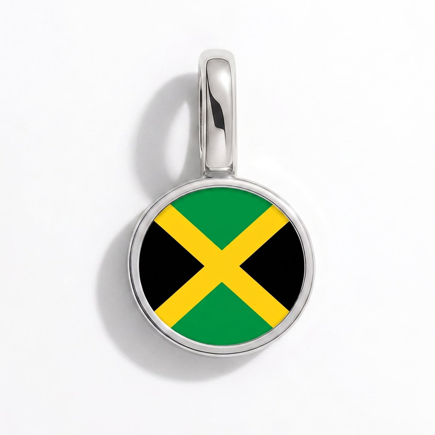 Charm vlag Jamaica – rechthoekig zilver