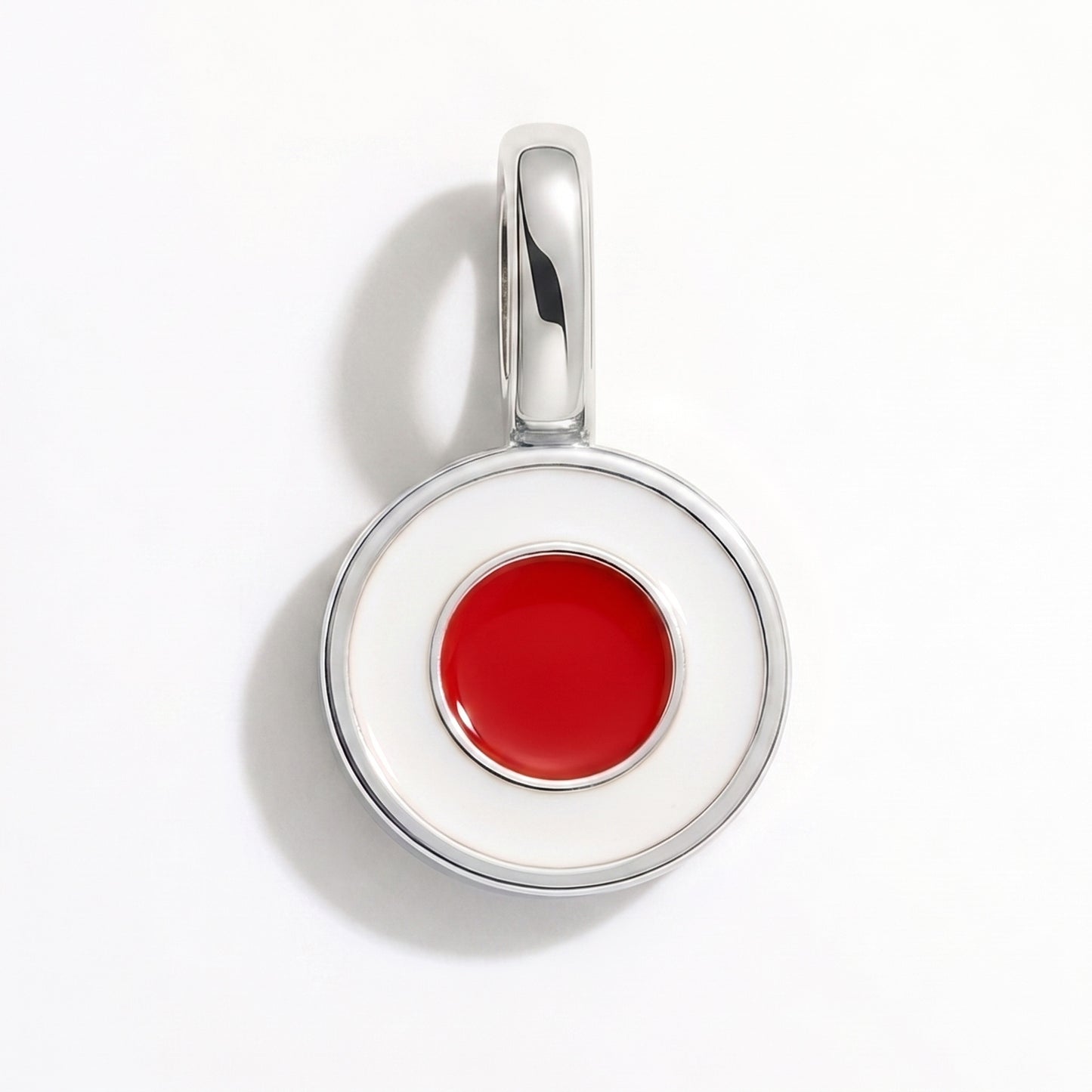 Charm vlag Japan – rond zilver