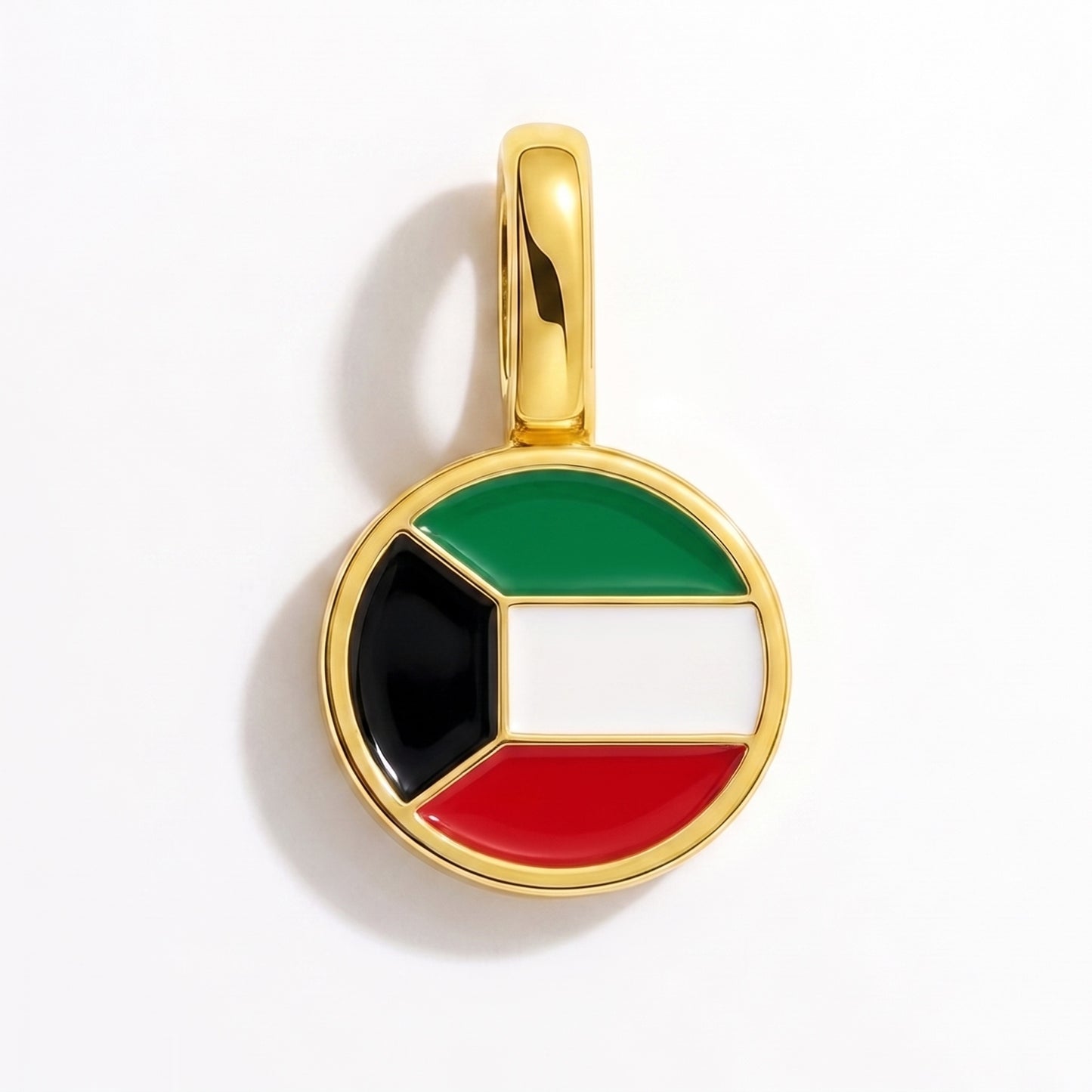 Charm vlag Koeweit – rond goud