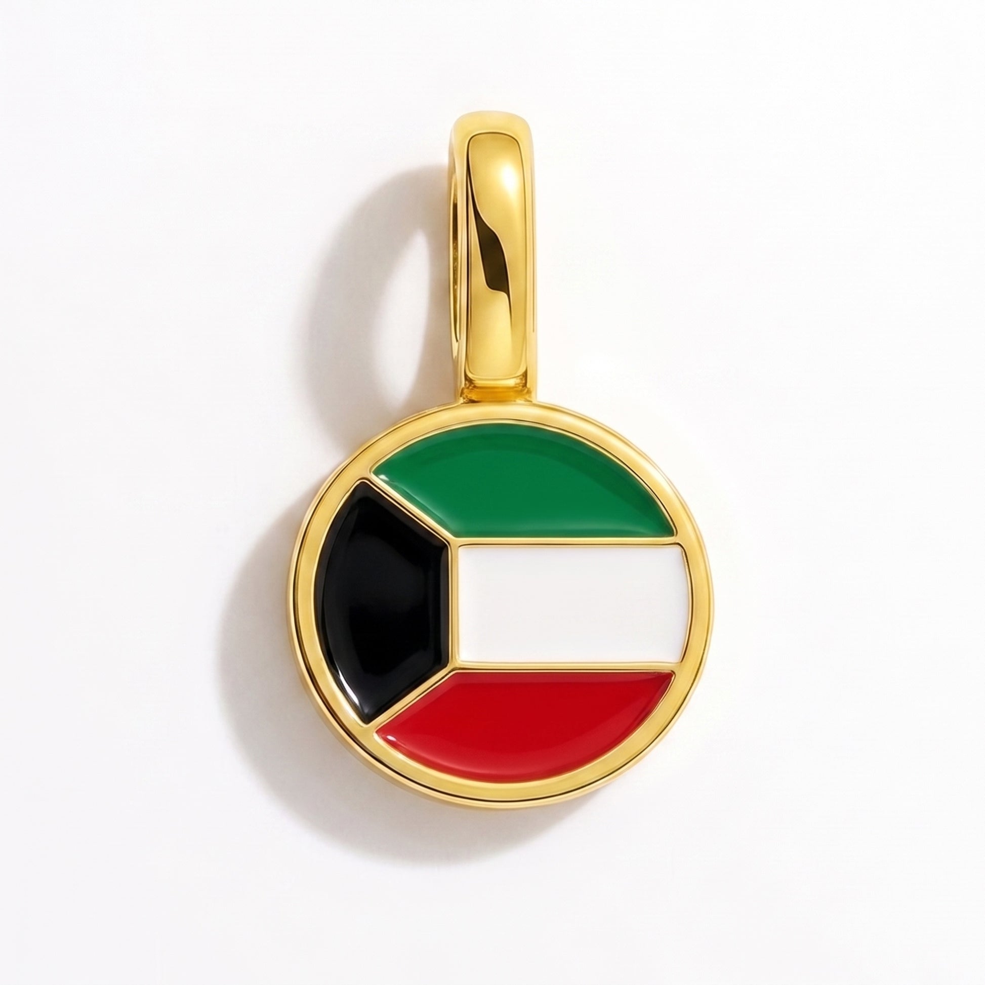 Charm vlag Koeweit – rond goud
