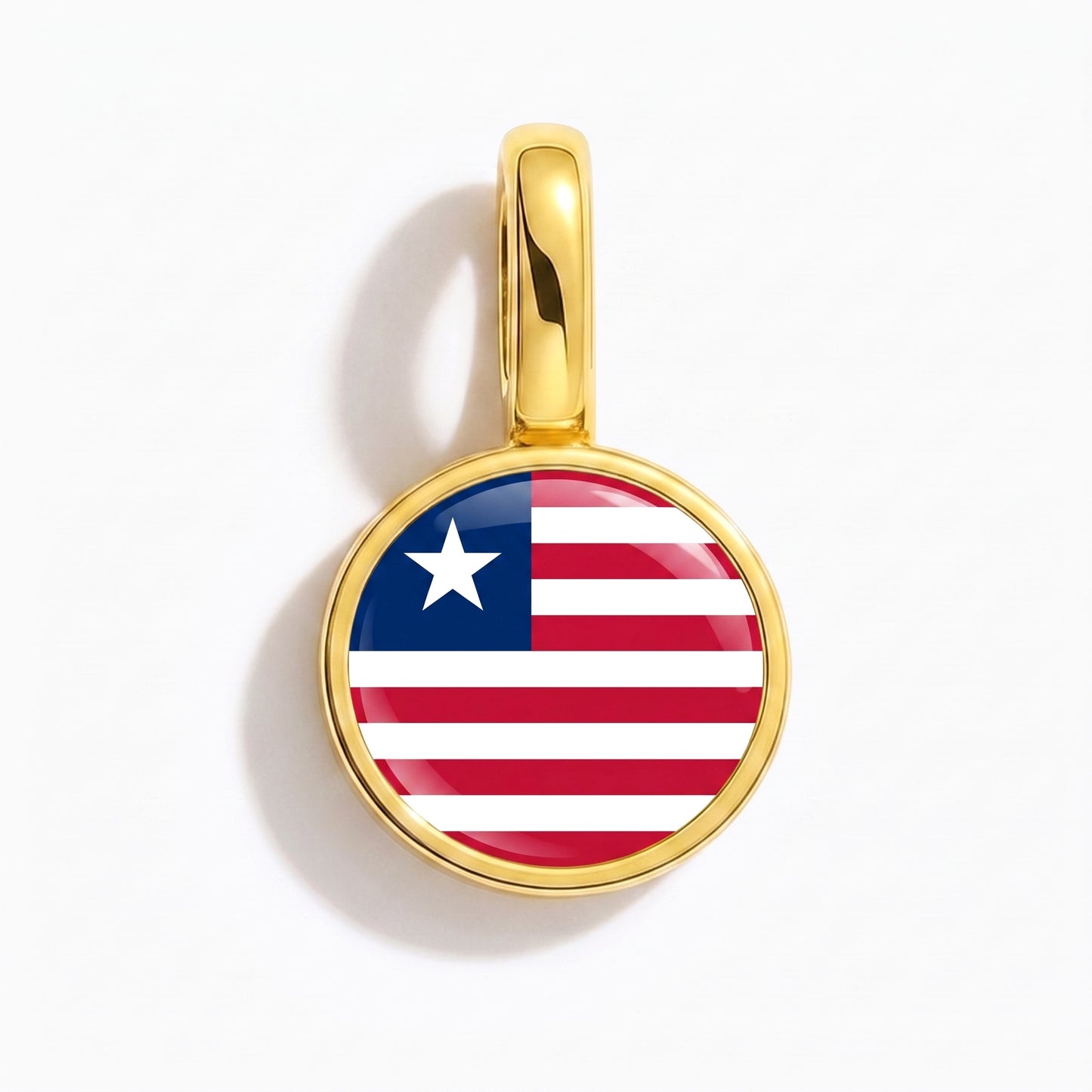 Charm vlag Liberia – rond goud