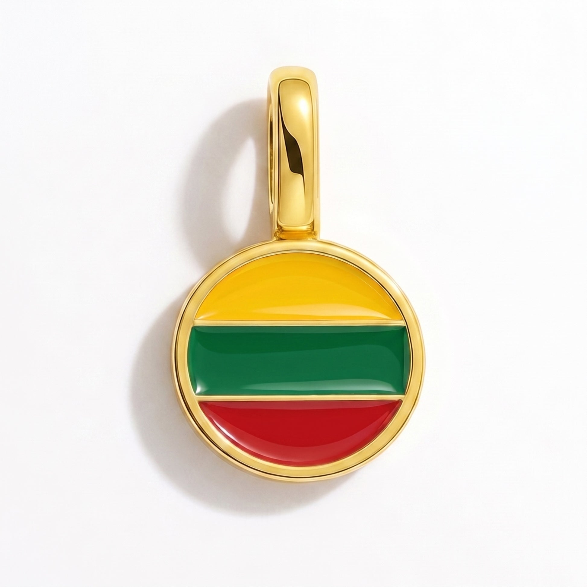 Charm vlag Litouwen – rond goud