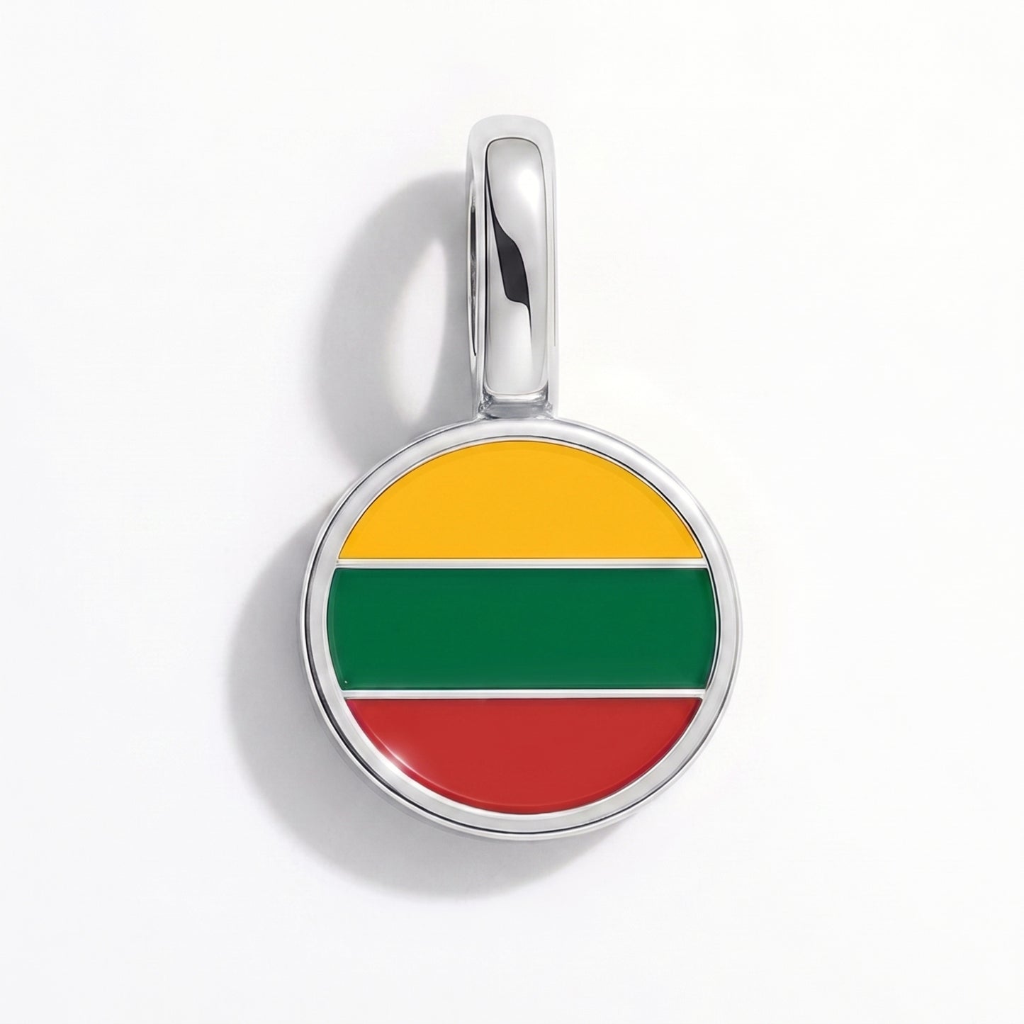 Charm vlag Litouwen – rond zilver