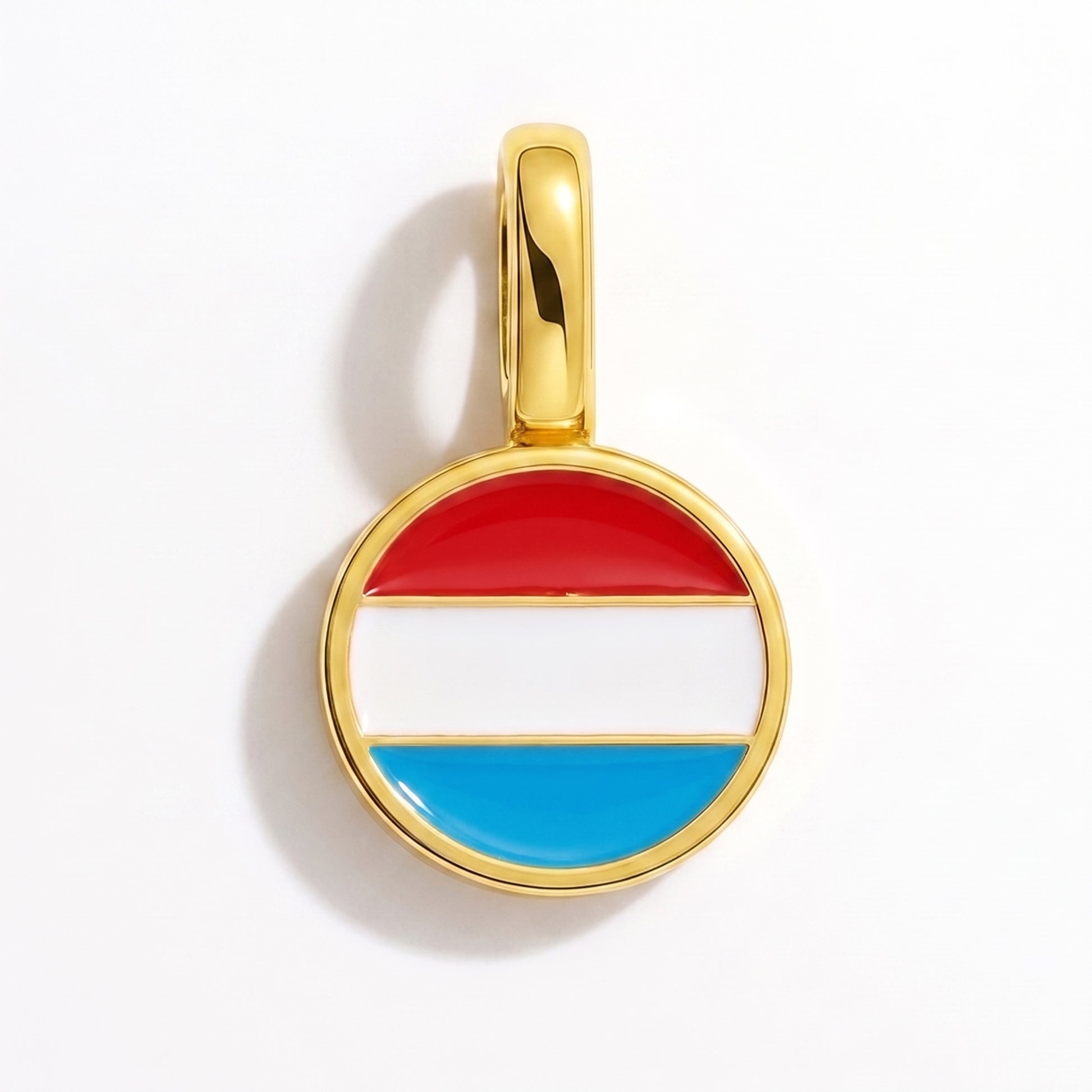 Charm vlag Luxemburg – rond goud