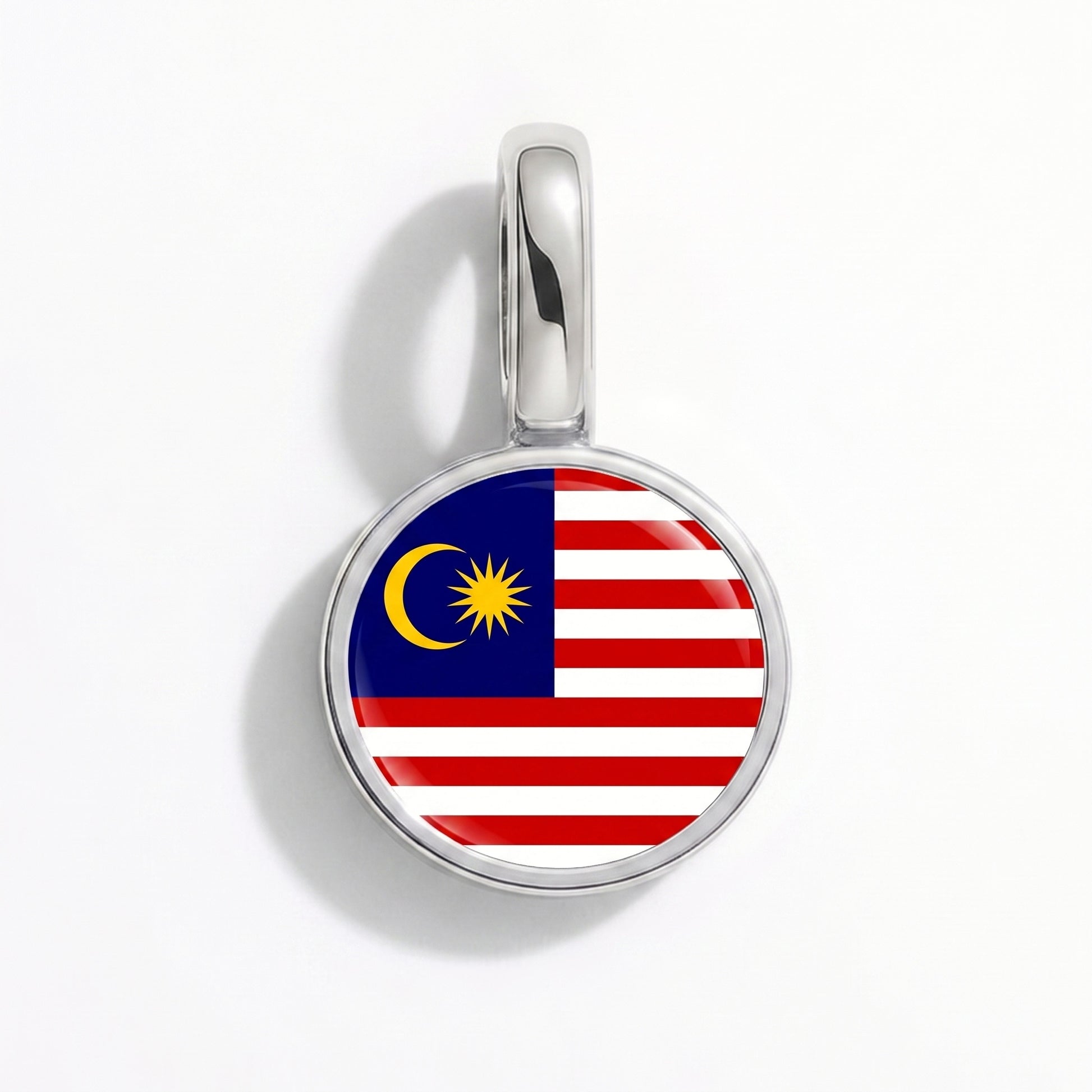 Charm vlag Maleisië – rond zilver