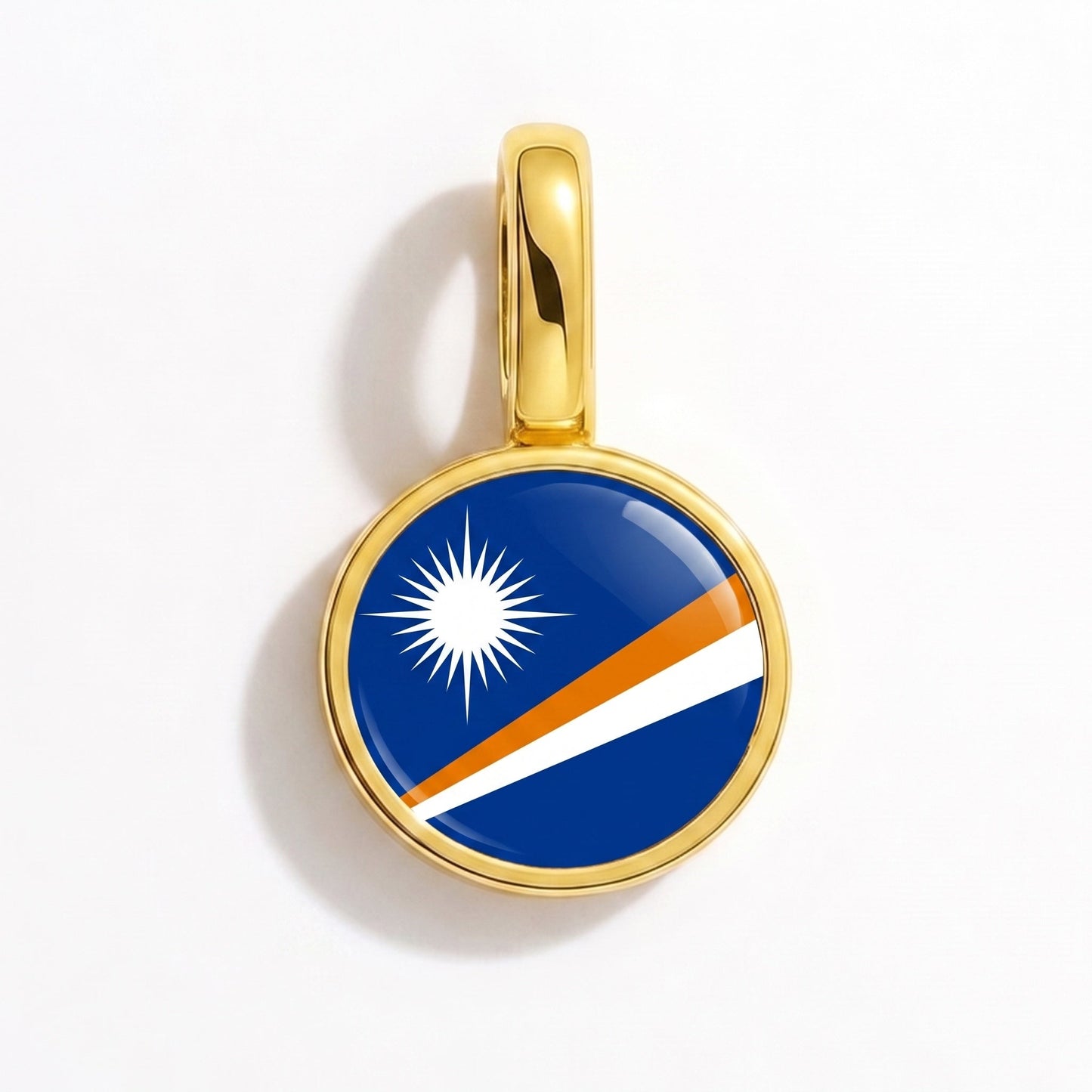 Charm vlag Marshalleilanden – rechthoekig goud