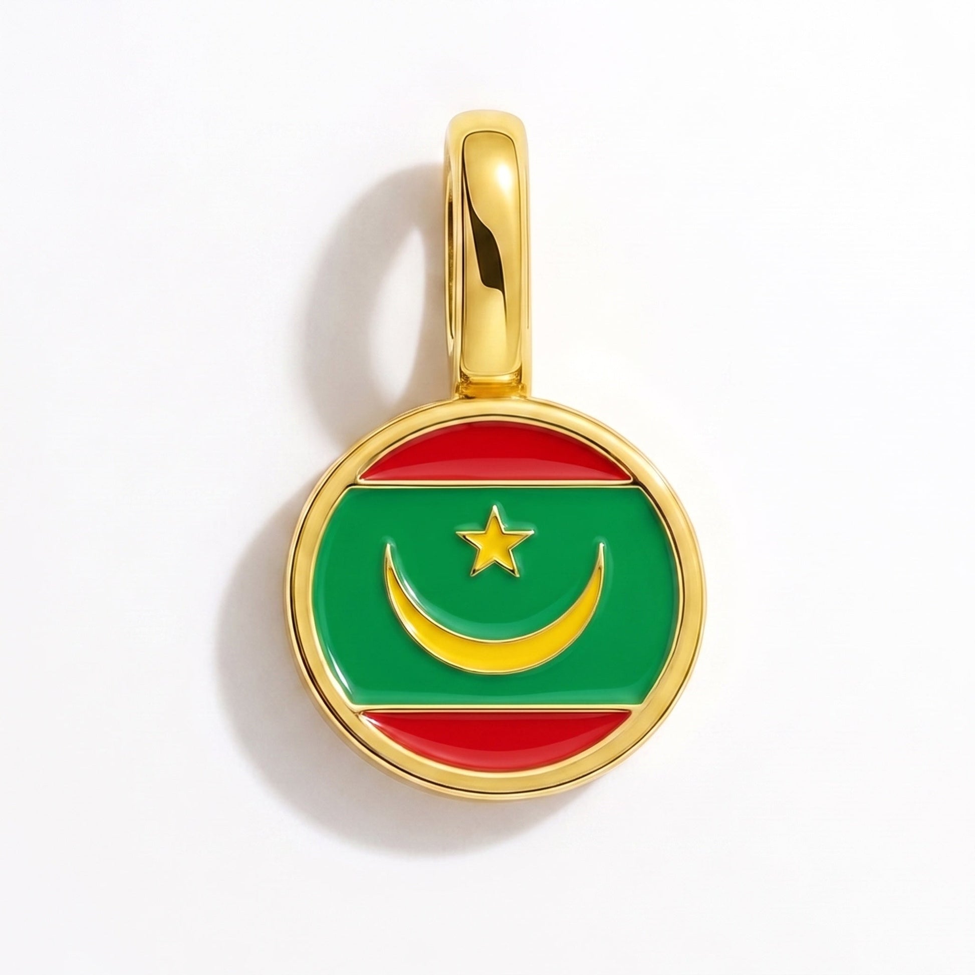 Charm vlag Mauritanië – rechthoekig goud