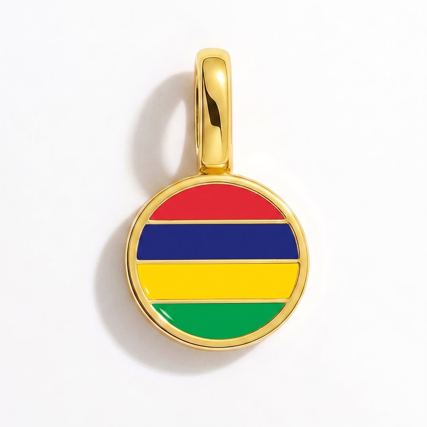 Charm vlag Mauritius – rond goud