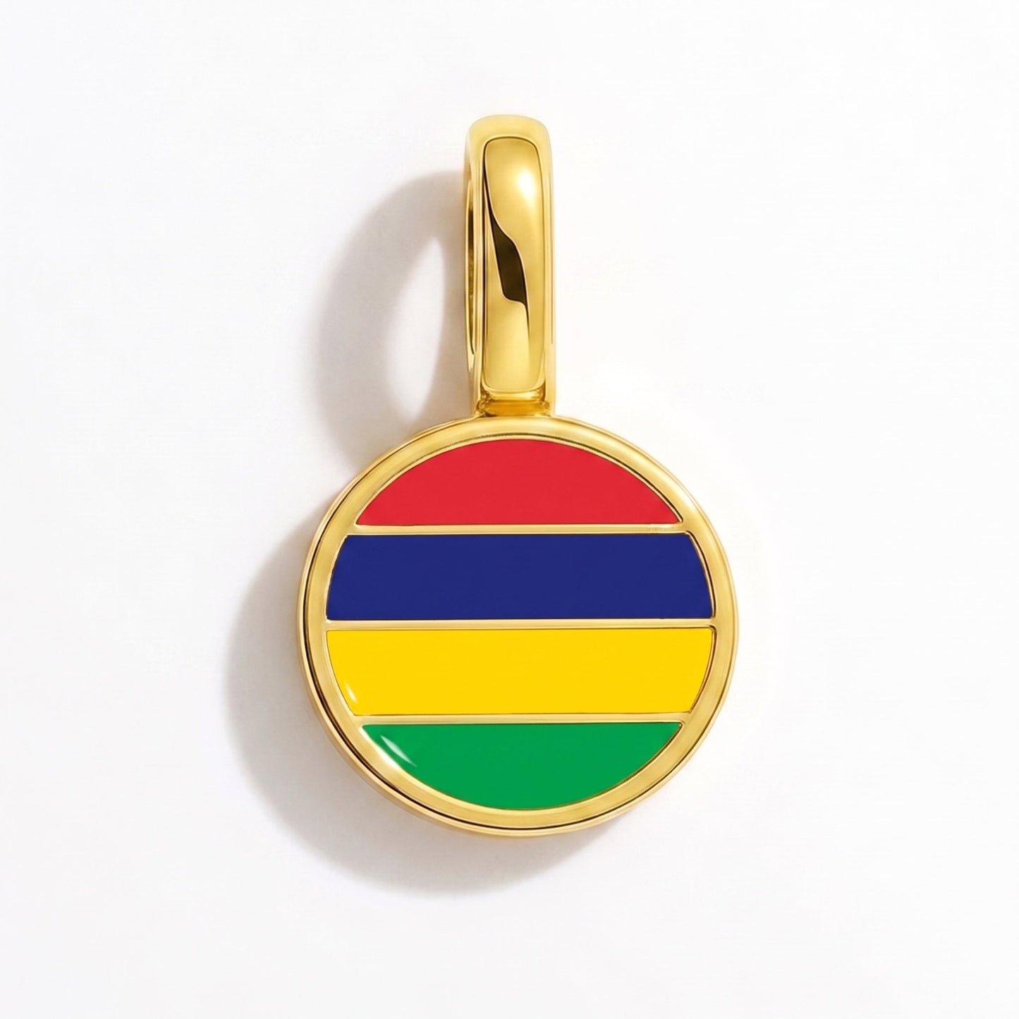 Charm vlag Mauritius – rechthoekig goud