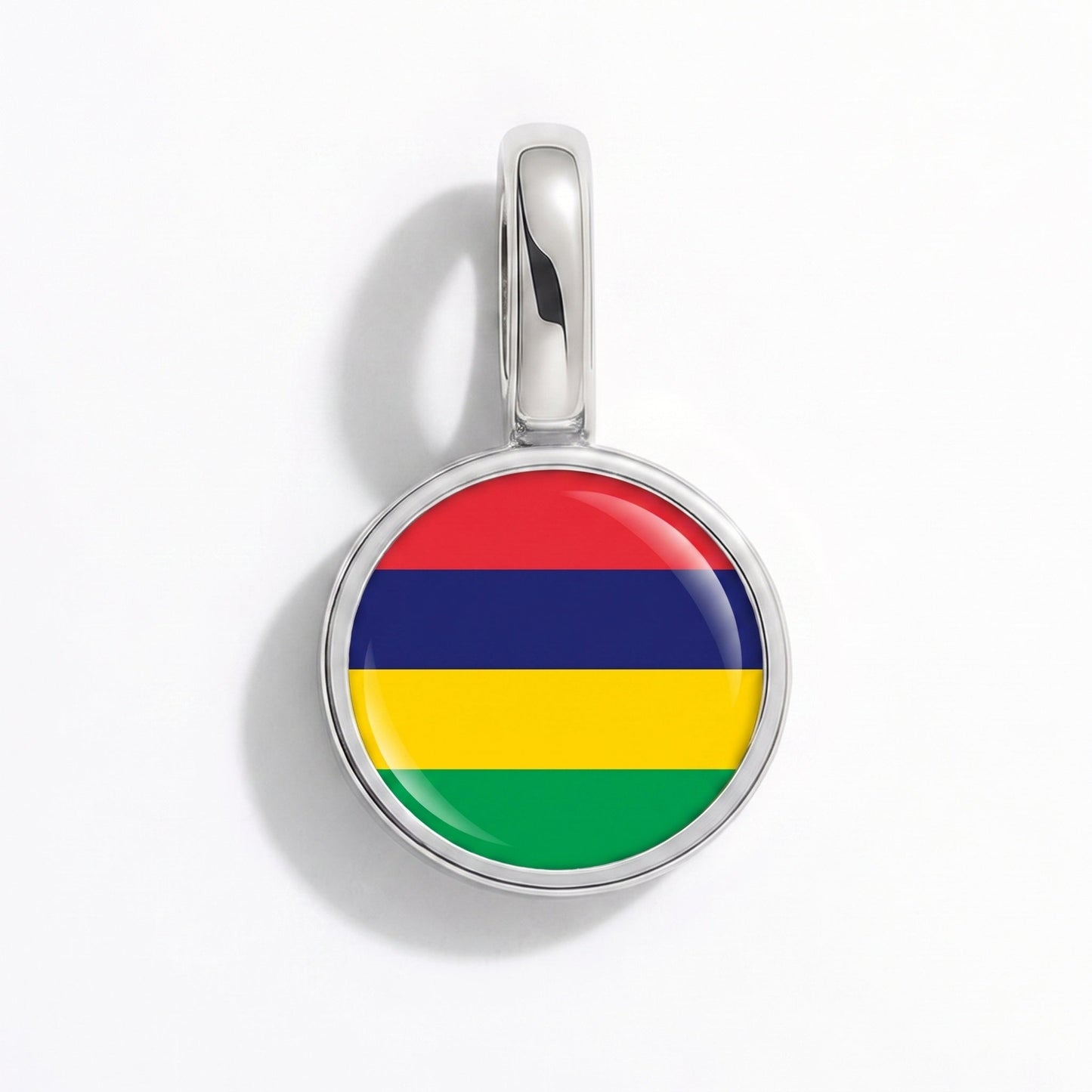 Charm vlag Mauritius – rechthoekig zilver