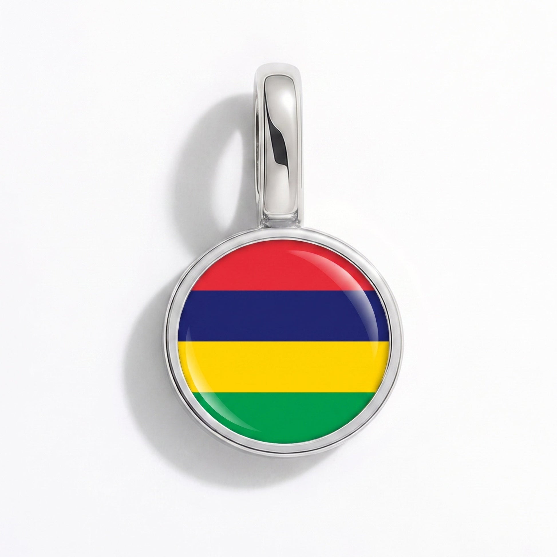 Charm vlag Mauritius – rechthoekig zilver