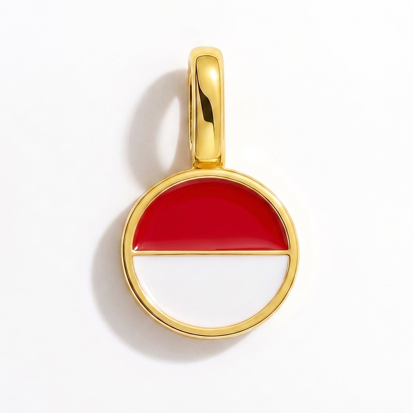 Charm vlag Monaco – rond goud