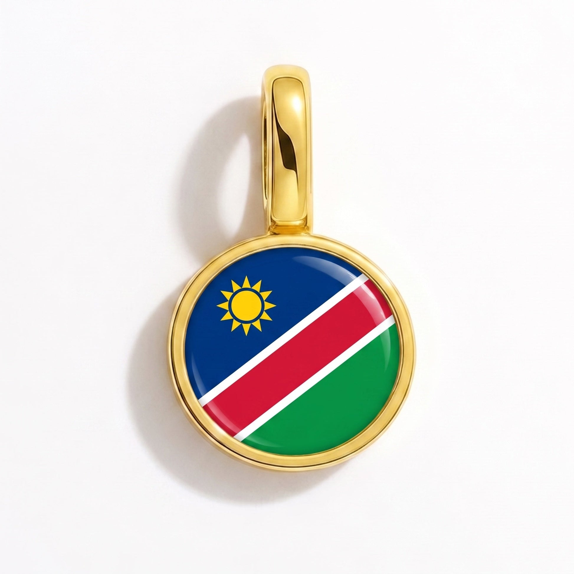 Charm vlag Namibië – rechthoekig goud