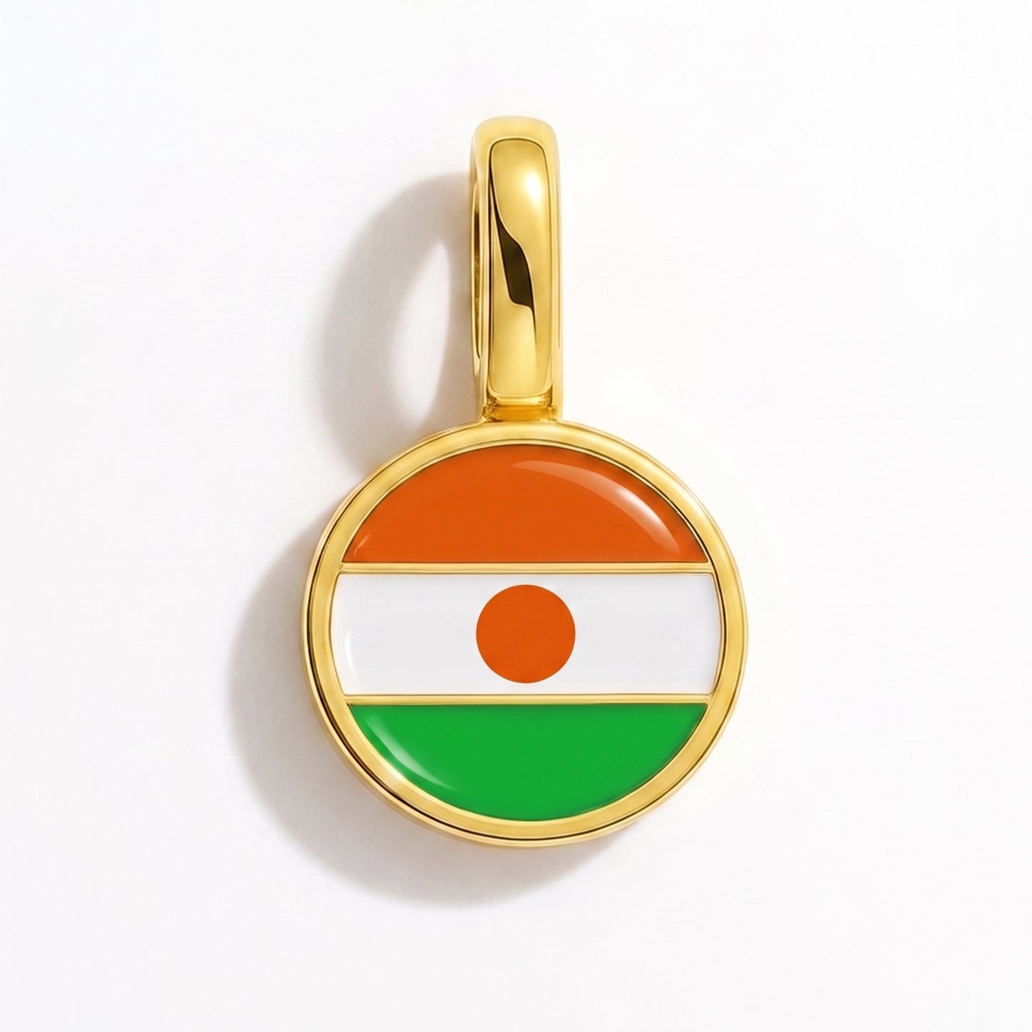 Charm vlag Niger – rond goud