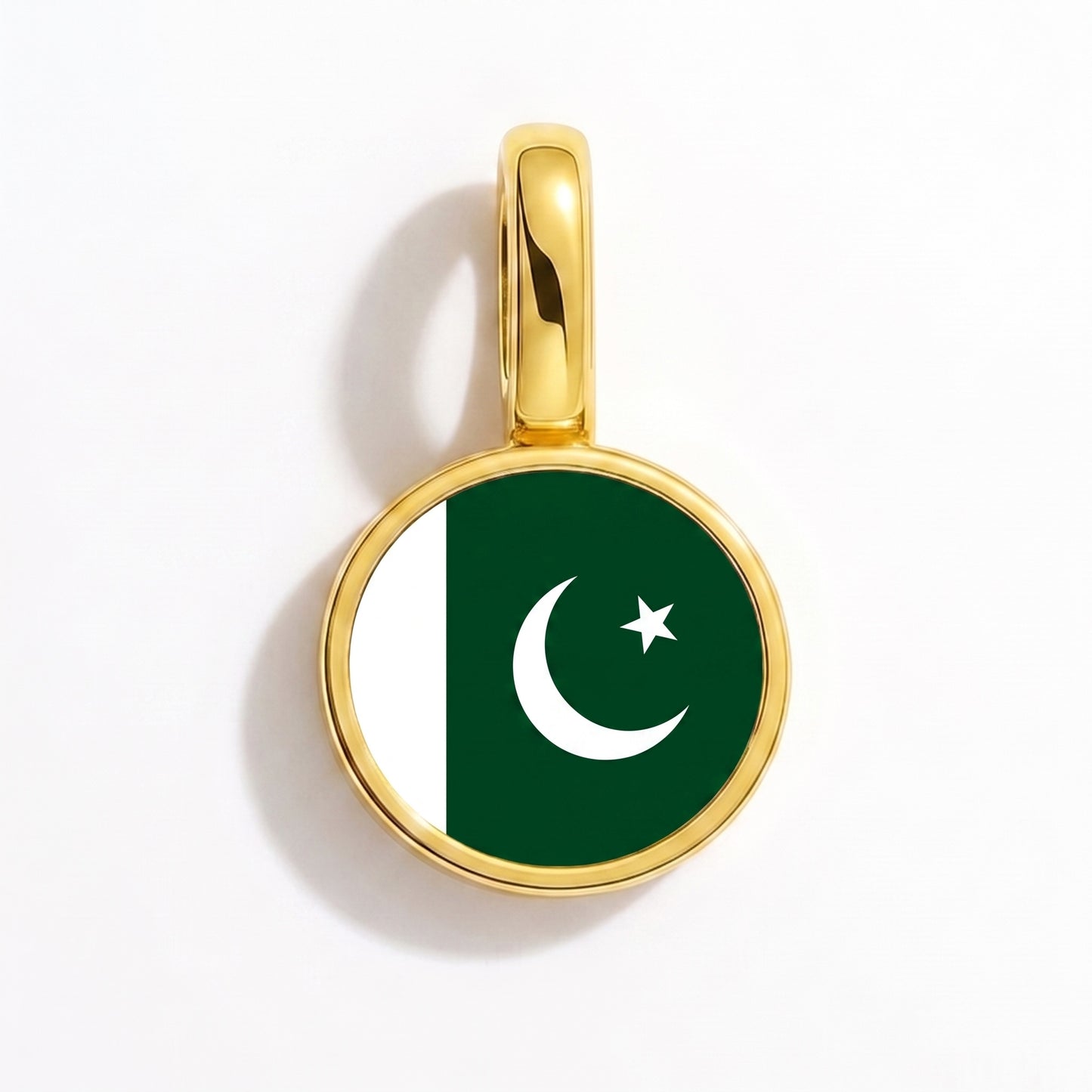 Charm vlag Pakistan – rond goud