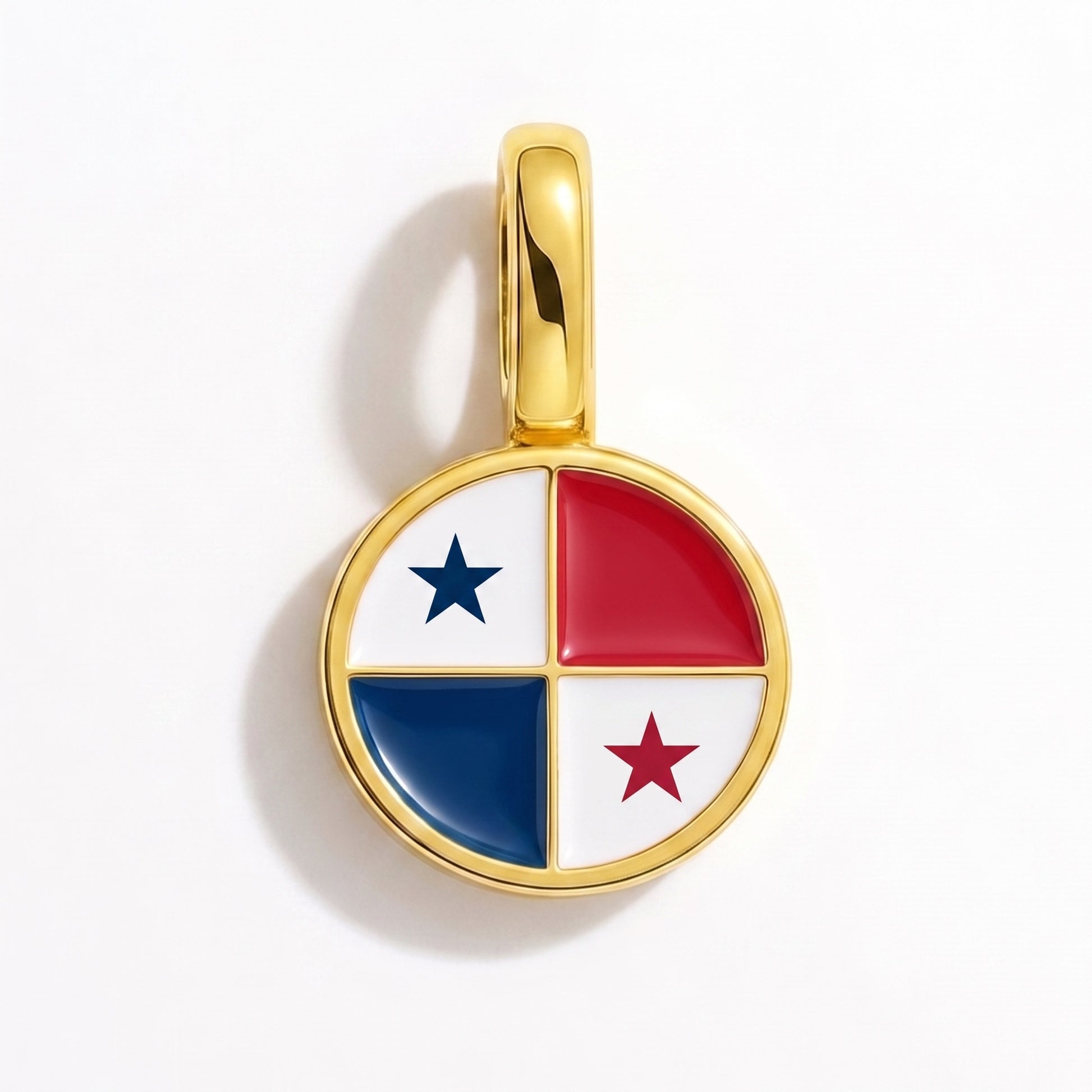 Charm vlag Panama – rond goud