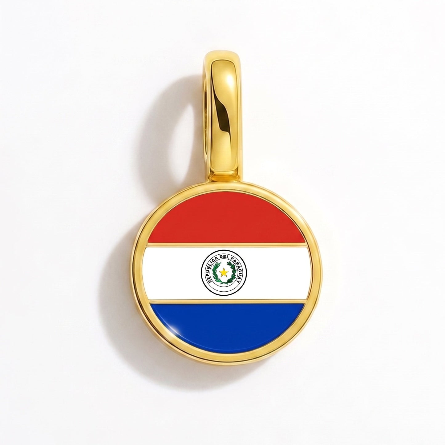 Charm vlag Paraguay – rechthoekig goud