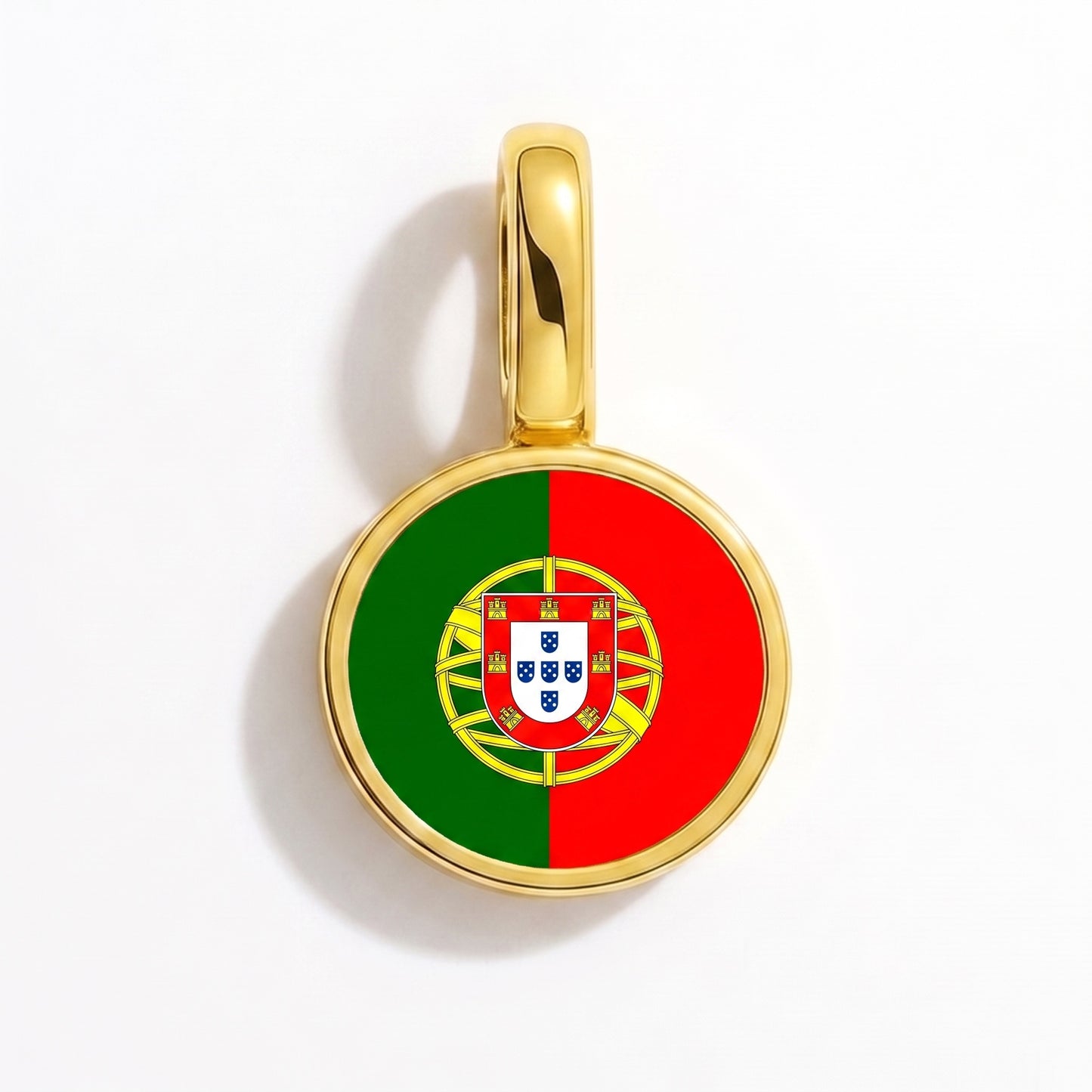 Charm vlag Portugal – rond goud