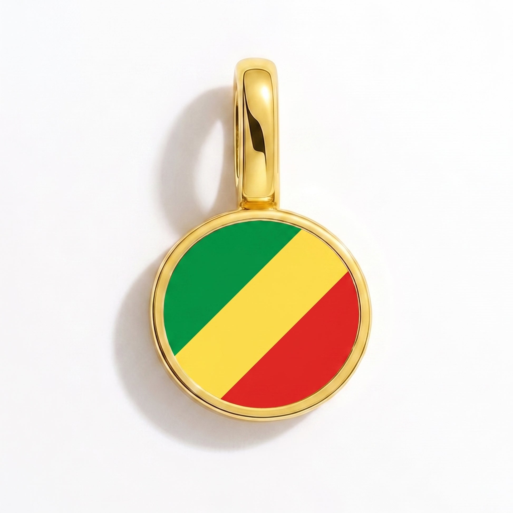Charm vlag Republiek Congo – rond goud