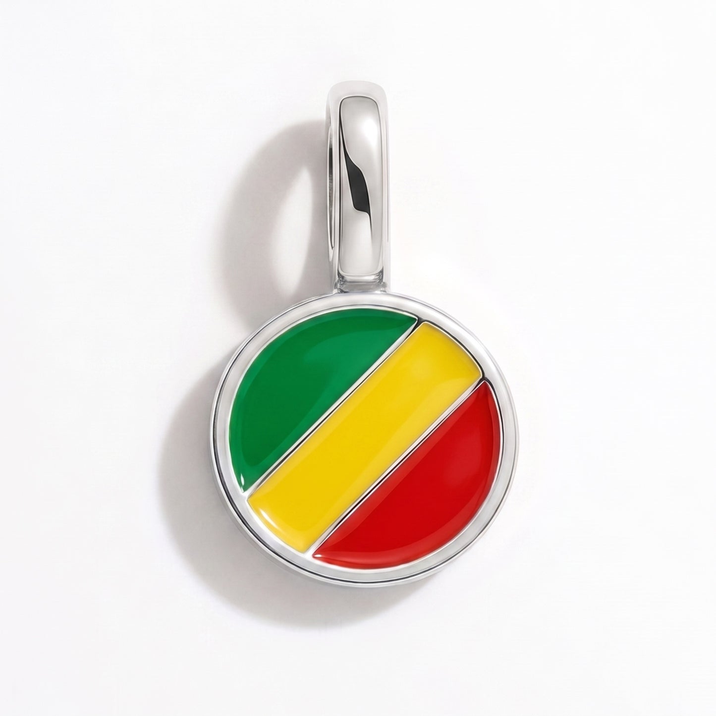 Charm vlag Republiek Congo – rond zilver