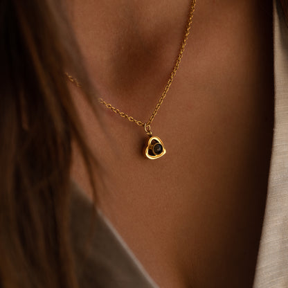 Gepersonaliseerde fotoketting in hartvorm