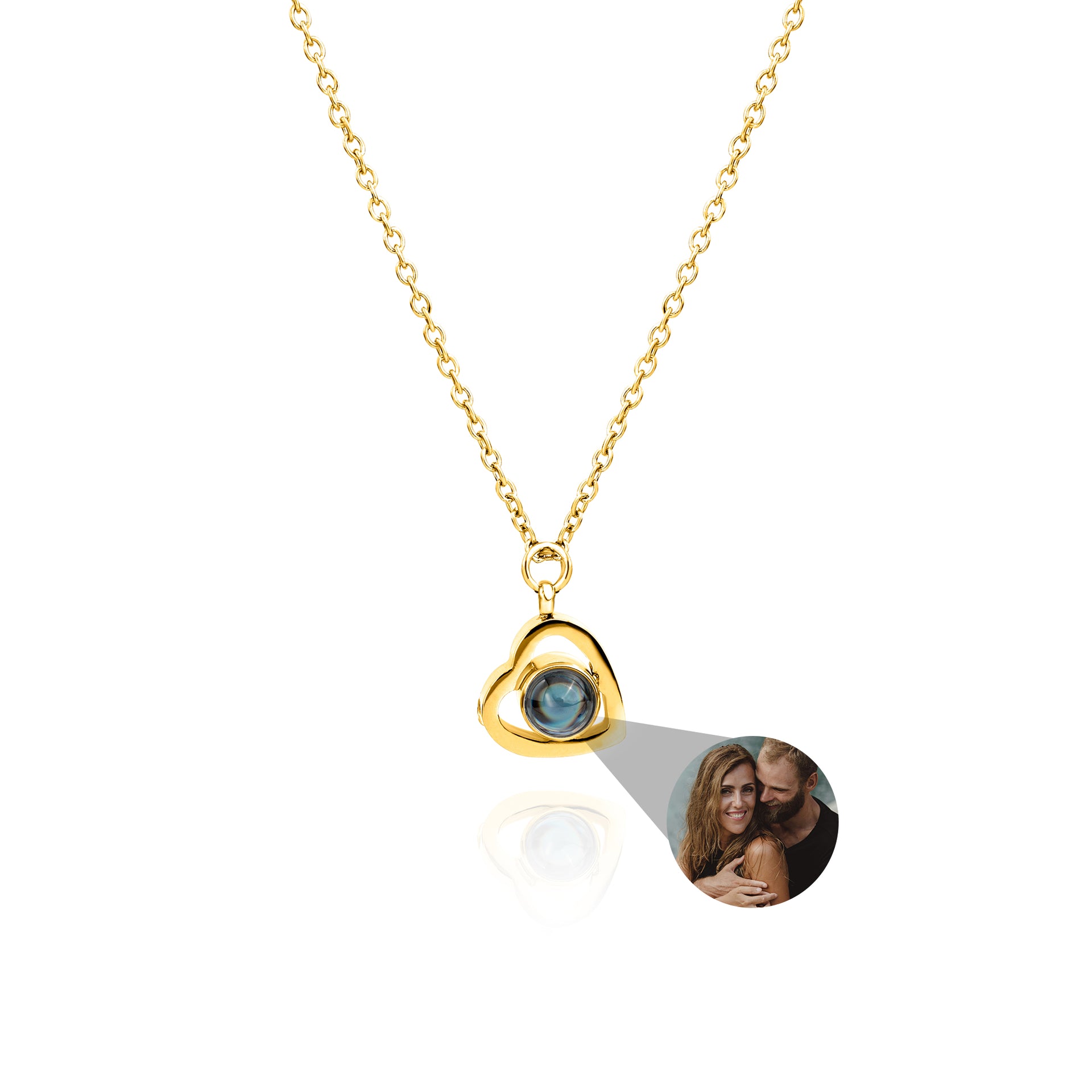 SOULMEET Hart Medaillon Halsketting Sterling Zilver - Gepersonaliseerde Foto Hanger