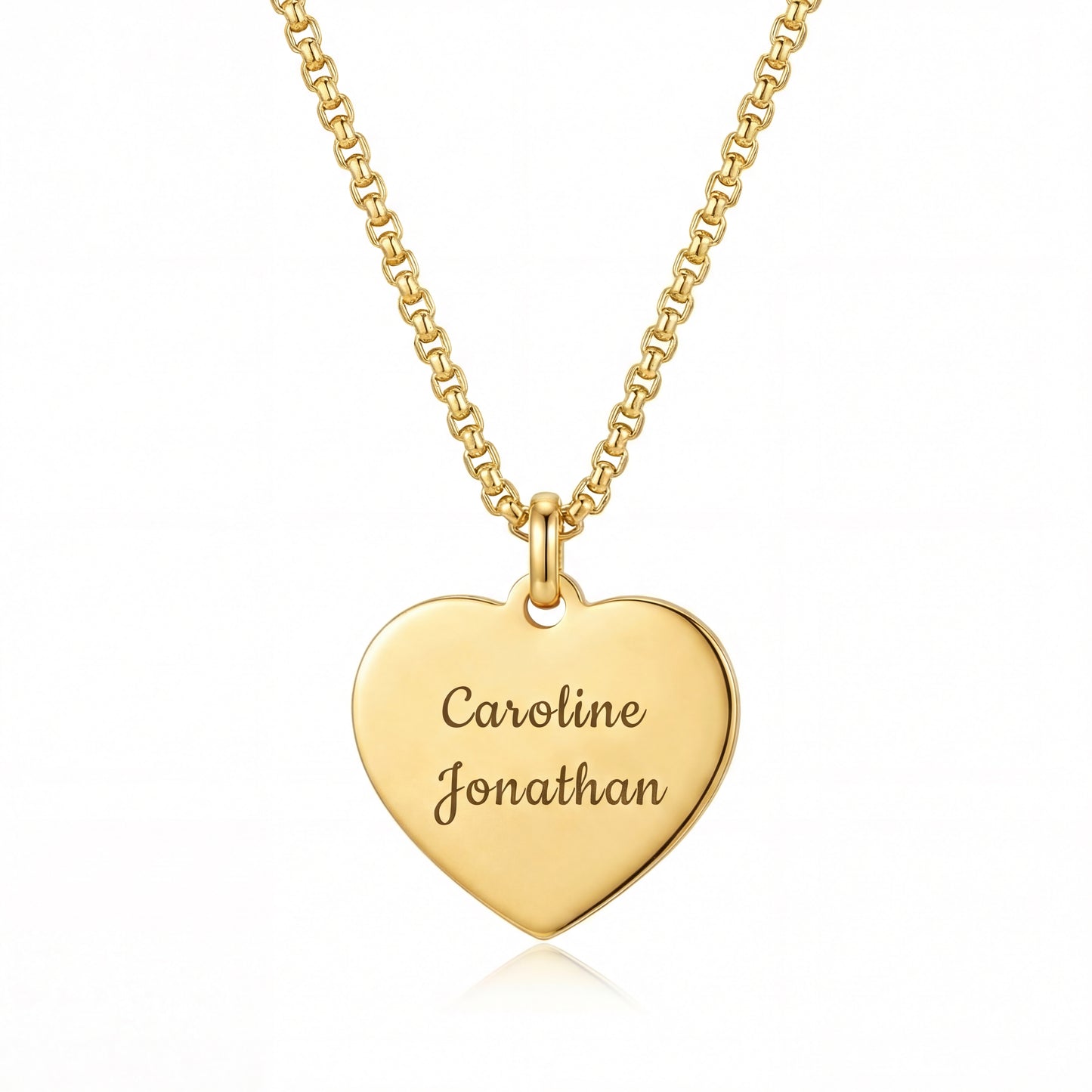 Hart ketting met persoonlijke gravure