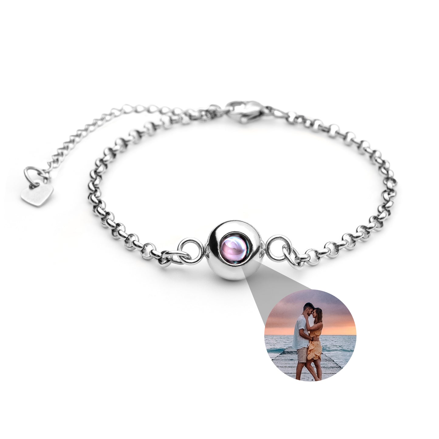 Foto armband met je eigen foto - Rolo Chain