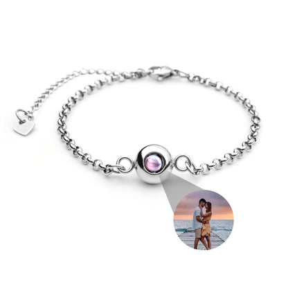 Foto armband met je eigen foto - Rolo Chain