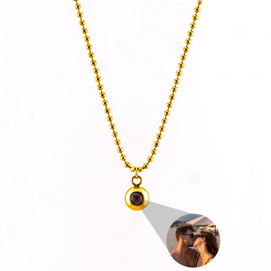 Fotoketting met je eigen foto - bolletjesketting