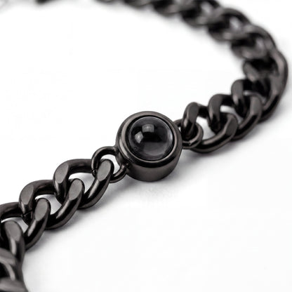 Foto armband met je eigen foto - Cubaanse Ketting