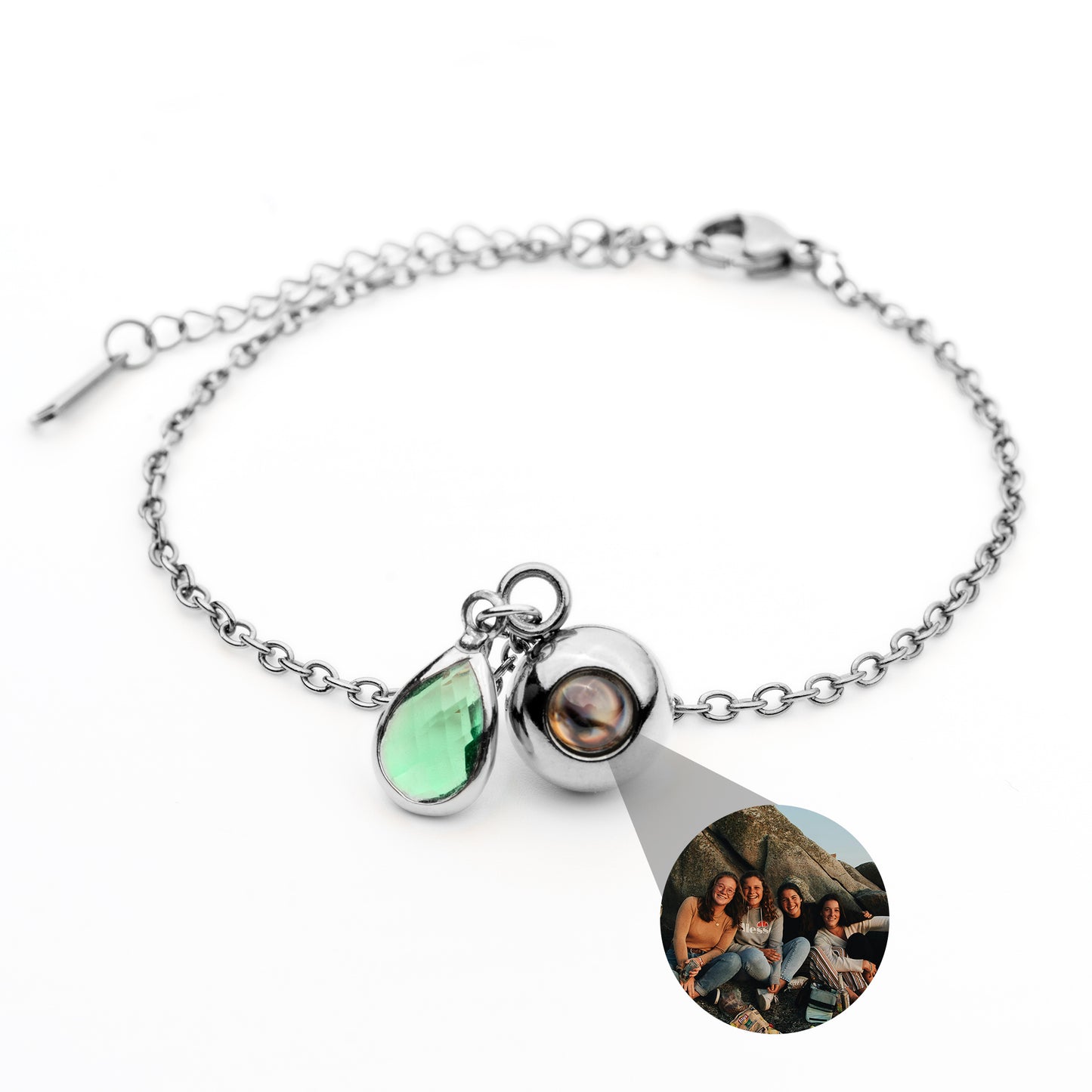 Foto armband met jouw foto - Geboortesteen