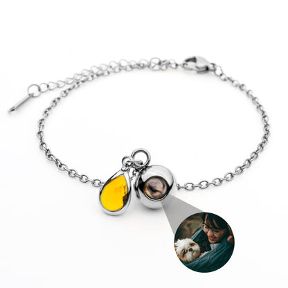 Foto armband met jouw foto - Geboortesteen