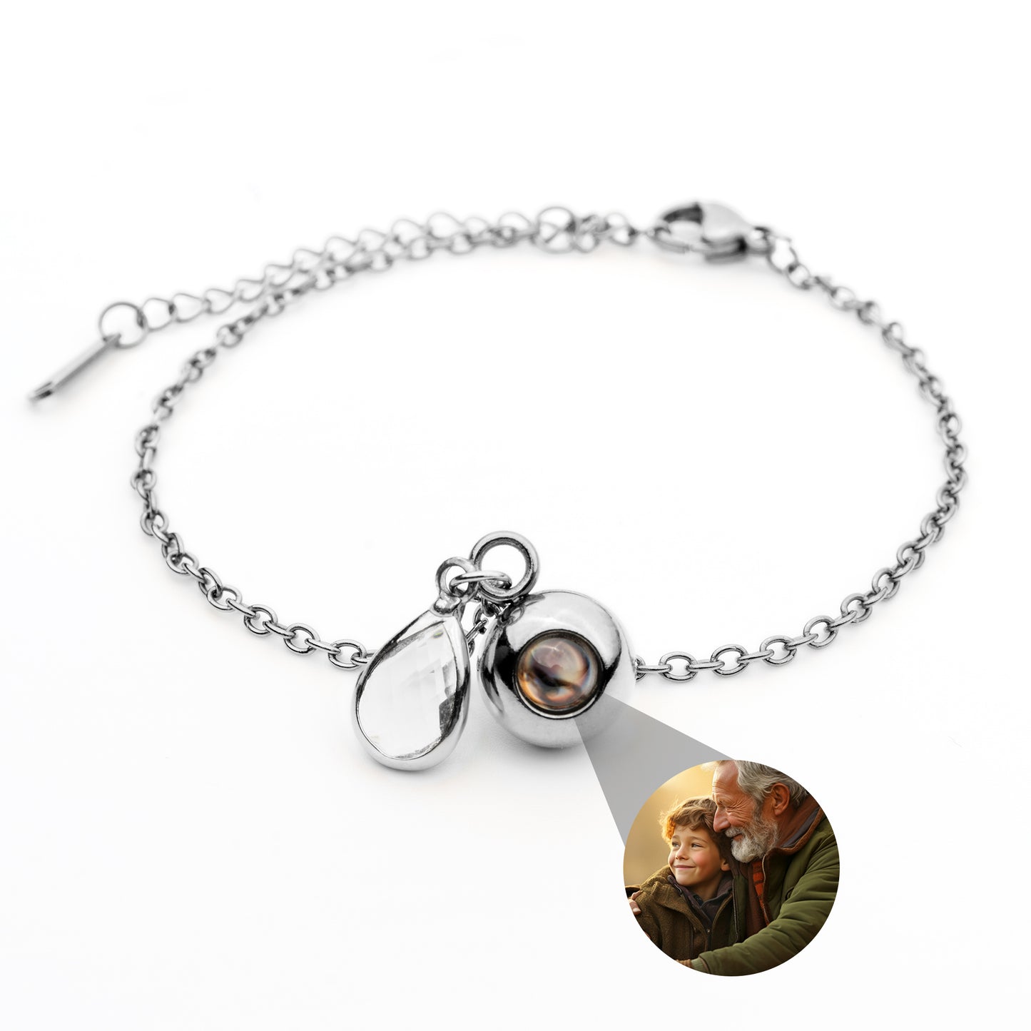 Foto armband met jouw foto - Geboortesteen