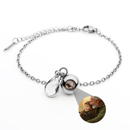 Foto armband met jouw foto - Geboortesteen