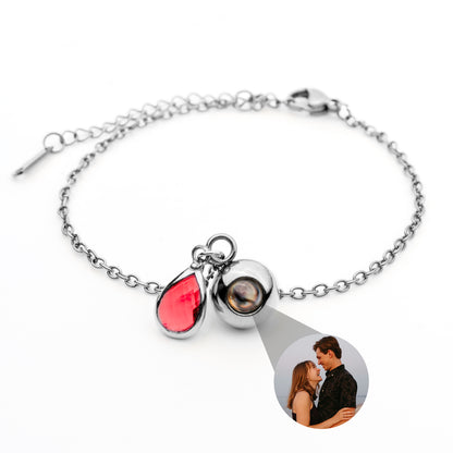 Foto armband met jouw foto - Geboortesteen
