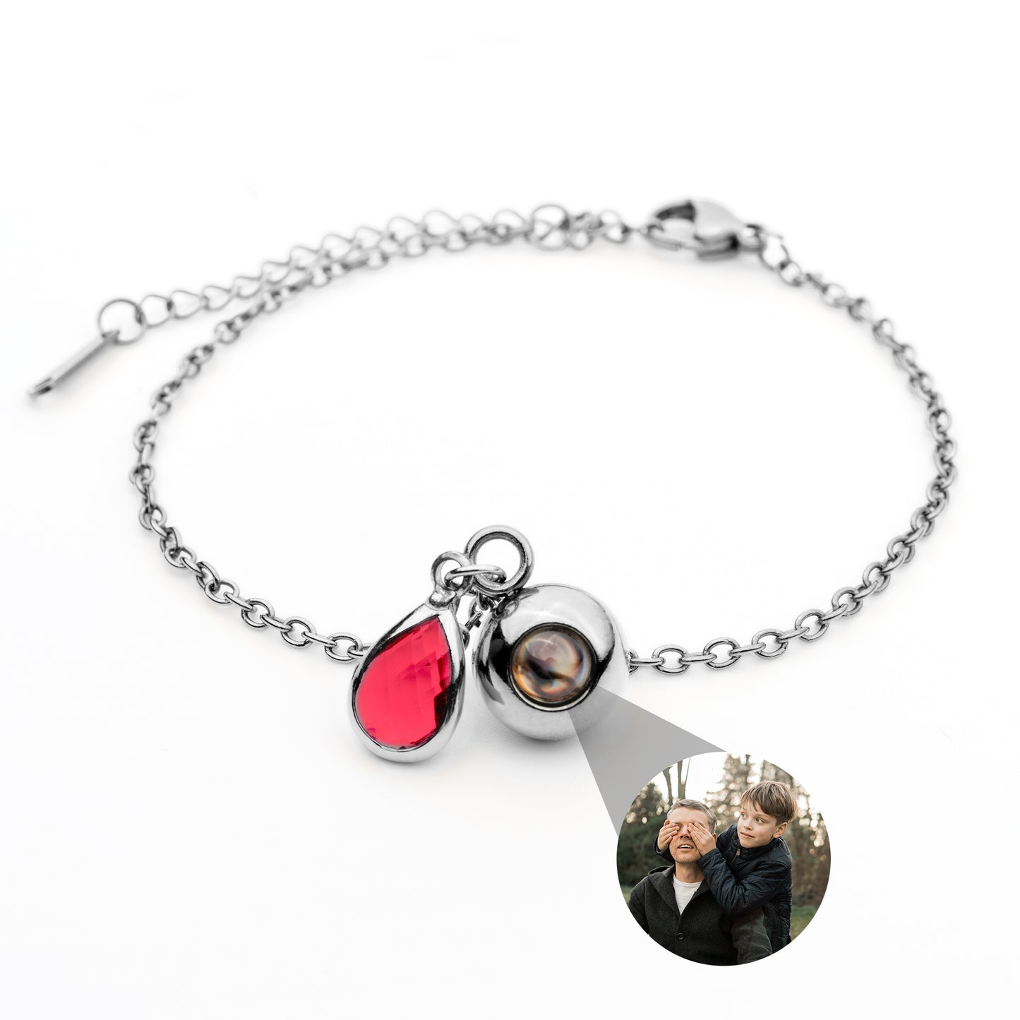 Foto armband met jouw foto - Geboortesteen