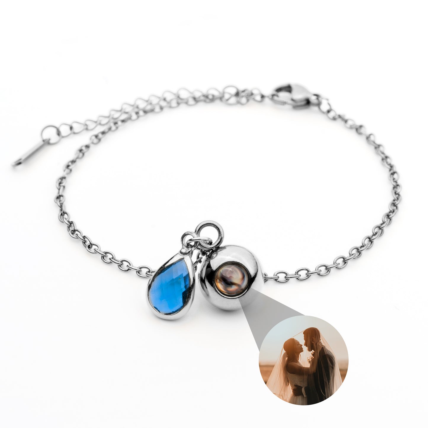 Foto armband met jouw foto - Geboortesteen