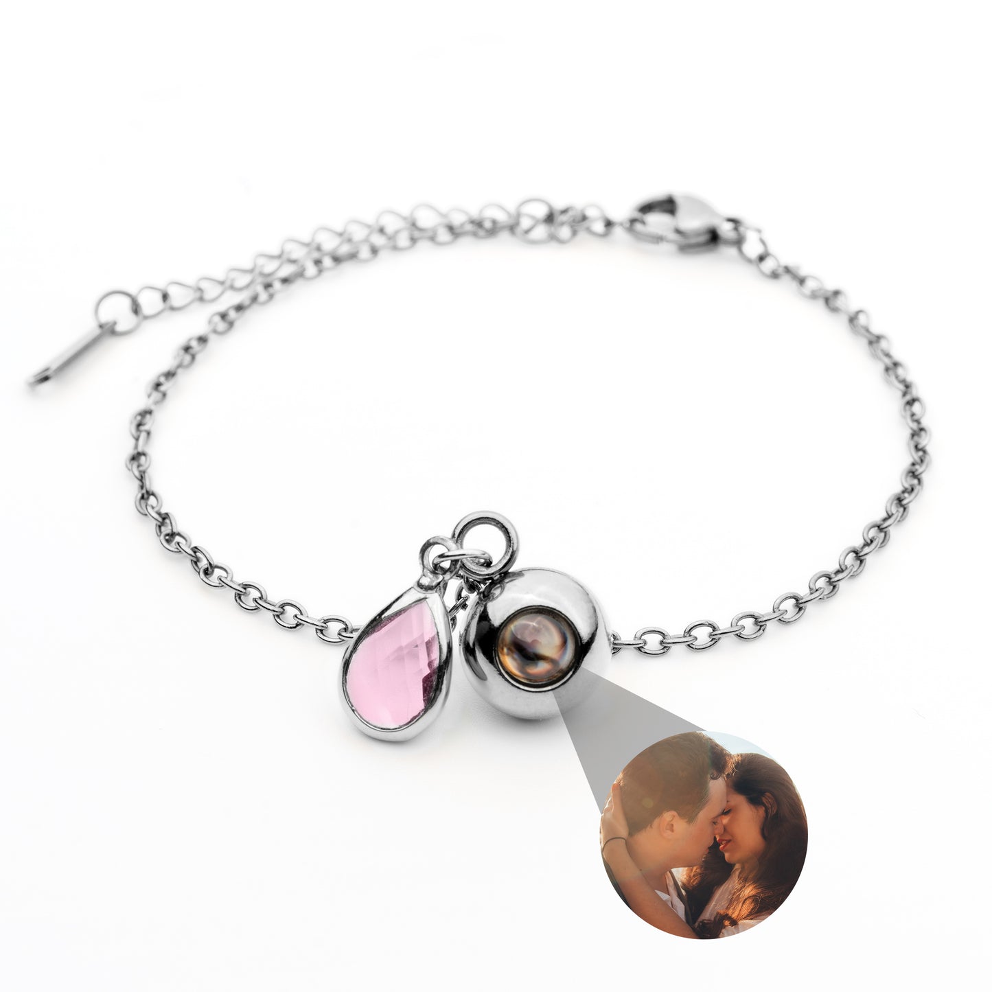 Foto armband met jouw foto - Geboortesteen