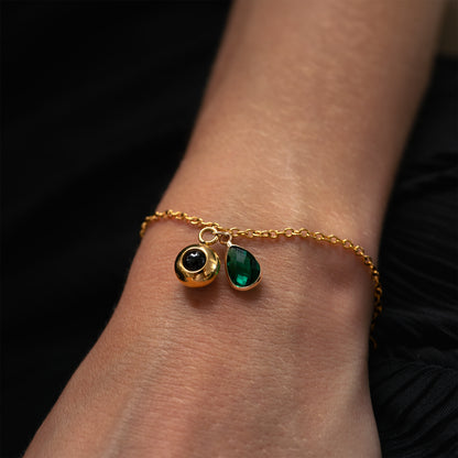 Foto armband met jouw foto - Geboortesteen