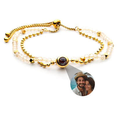 Foto armband met je eigen foto - kristal
