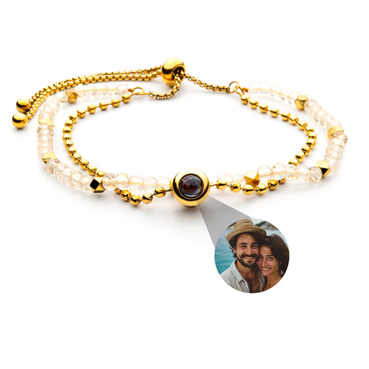 Foto armband met je eigen foto - kristal