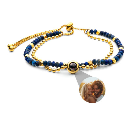 Foto armband met je eigen foto - kristal