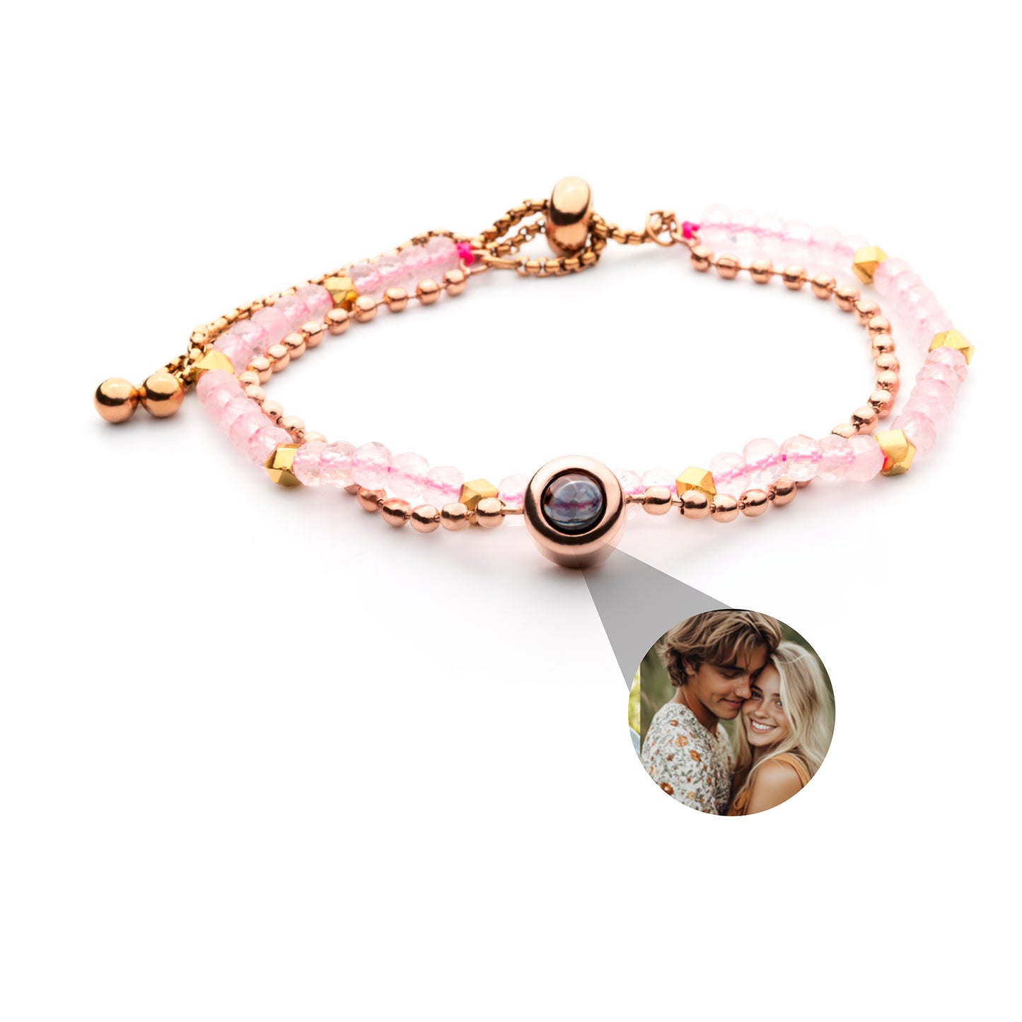 Foto armband met je eigen foto - kristal