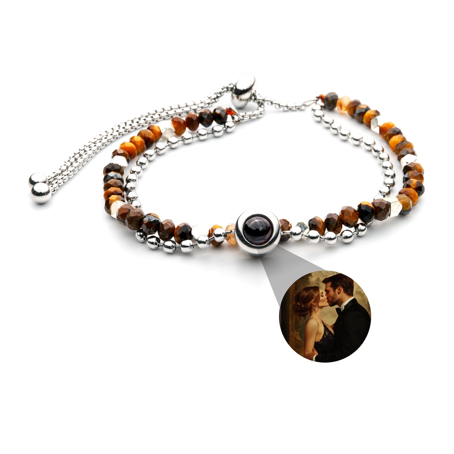 Foto armband met je eigen foto - kristal
