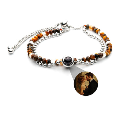 Foto armband met je eigen foto - kristal