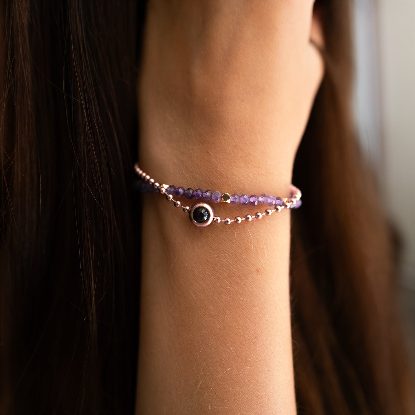 Foto armband met je eigen foto - kristal