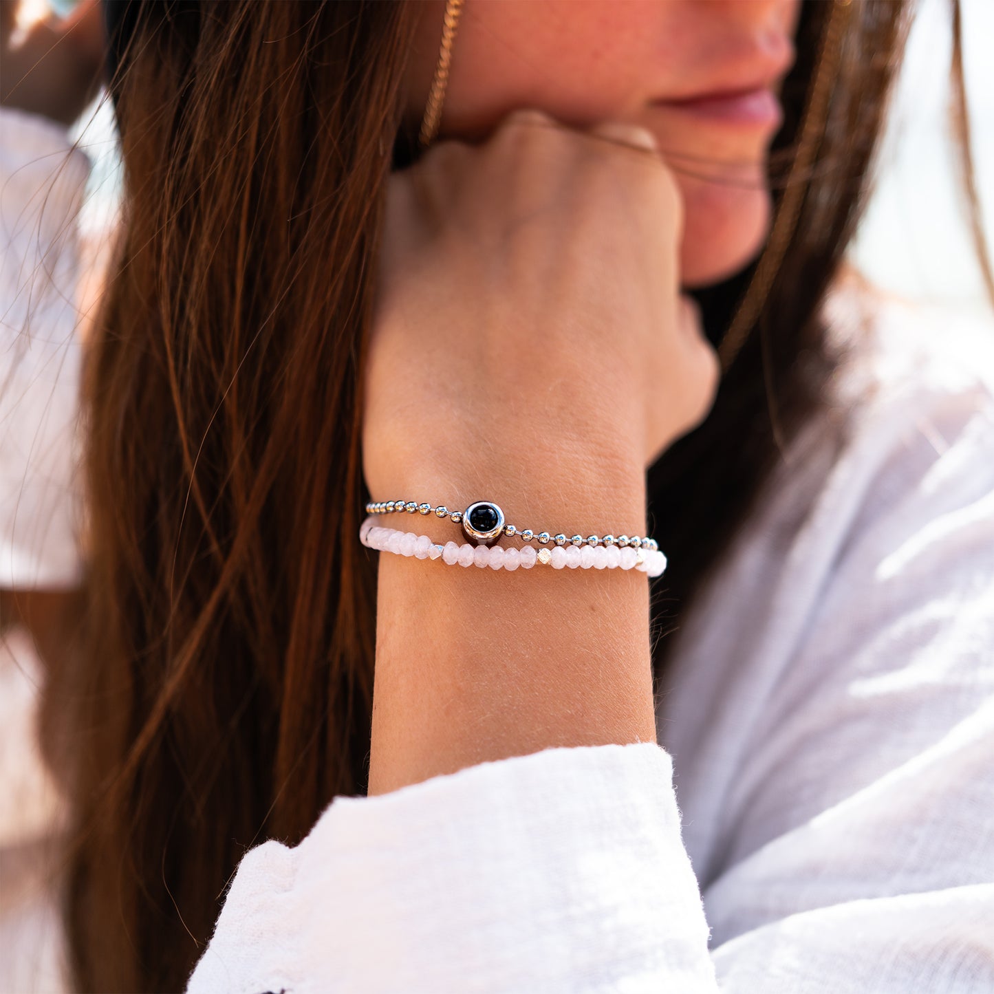 Foto armband met je eigen foto - kristal