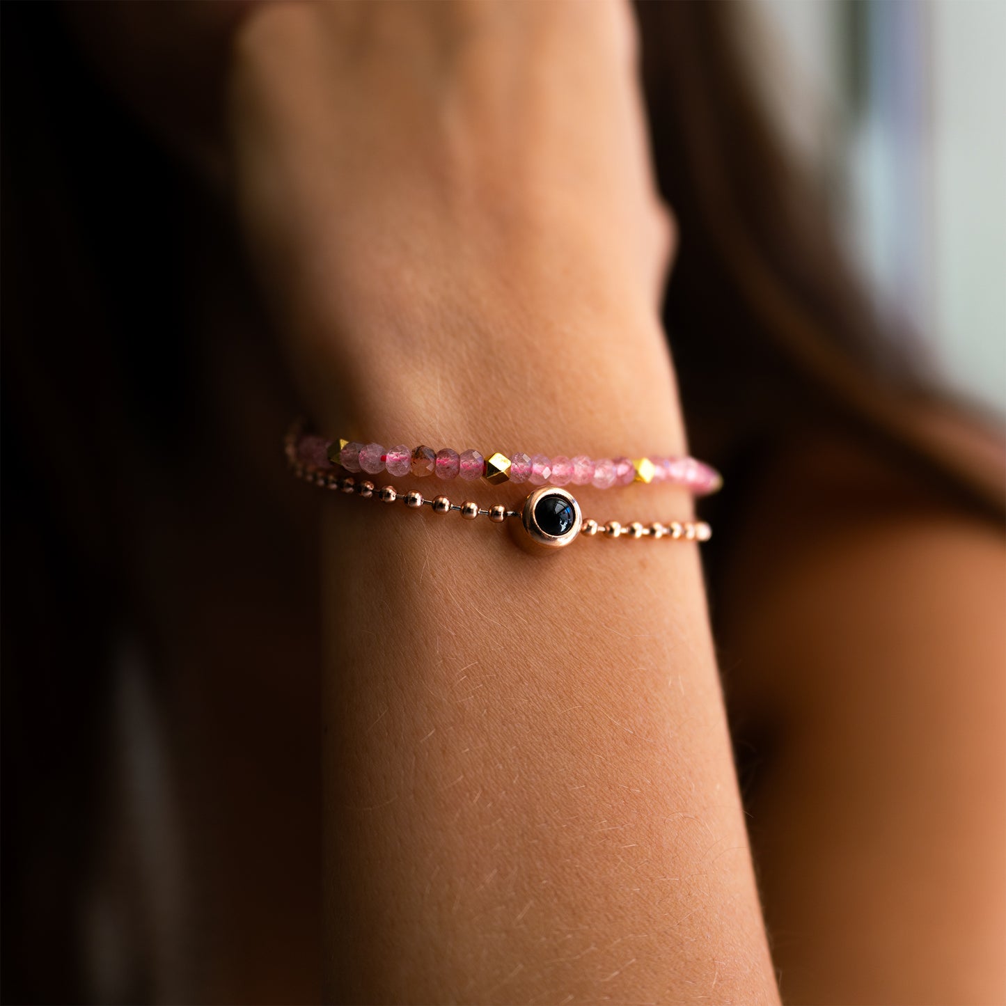Foto armband met je eigen foto - kristal