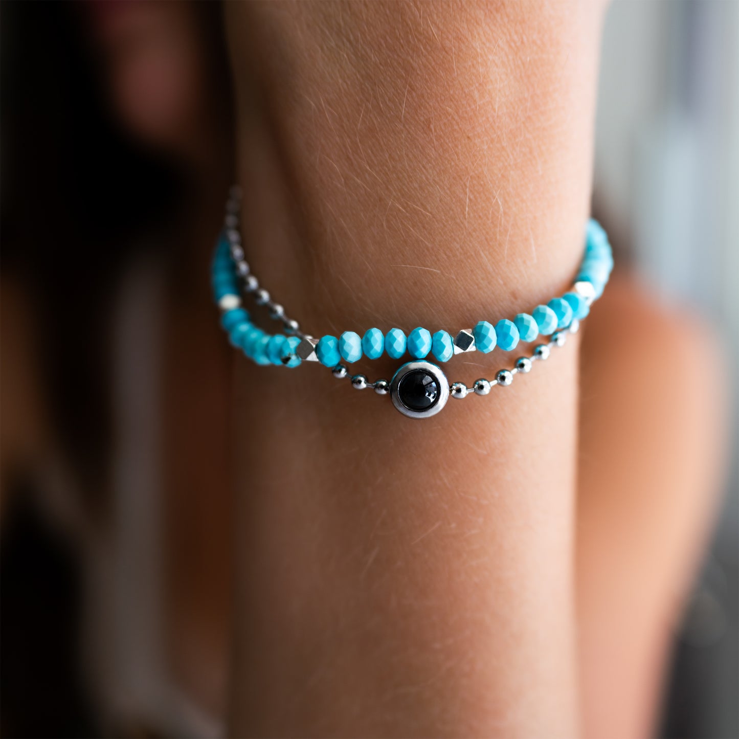 Foto armband met je eigen foto - kristal